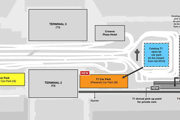 Relocation of T1 Arrival Pick-up Point