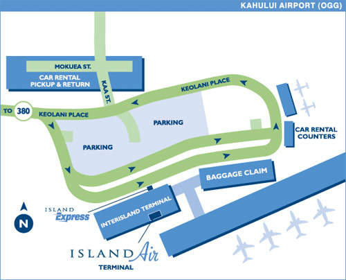 Kahului Airport Terminal Map
