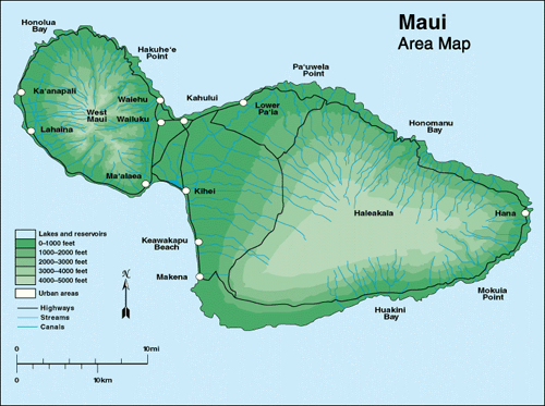 Maui Airport Map   7 Kahlui Airport 