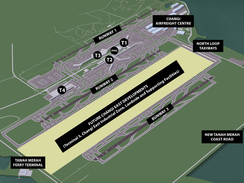 Construction of Changi Airport's Terminal 5 in Singapore is set to commence  in 2025 - Dimsum Daily
