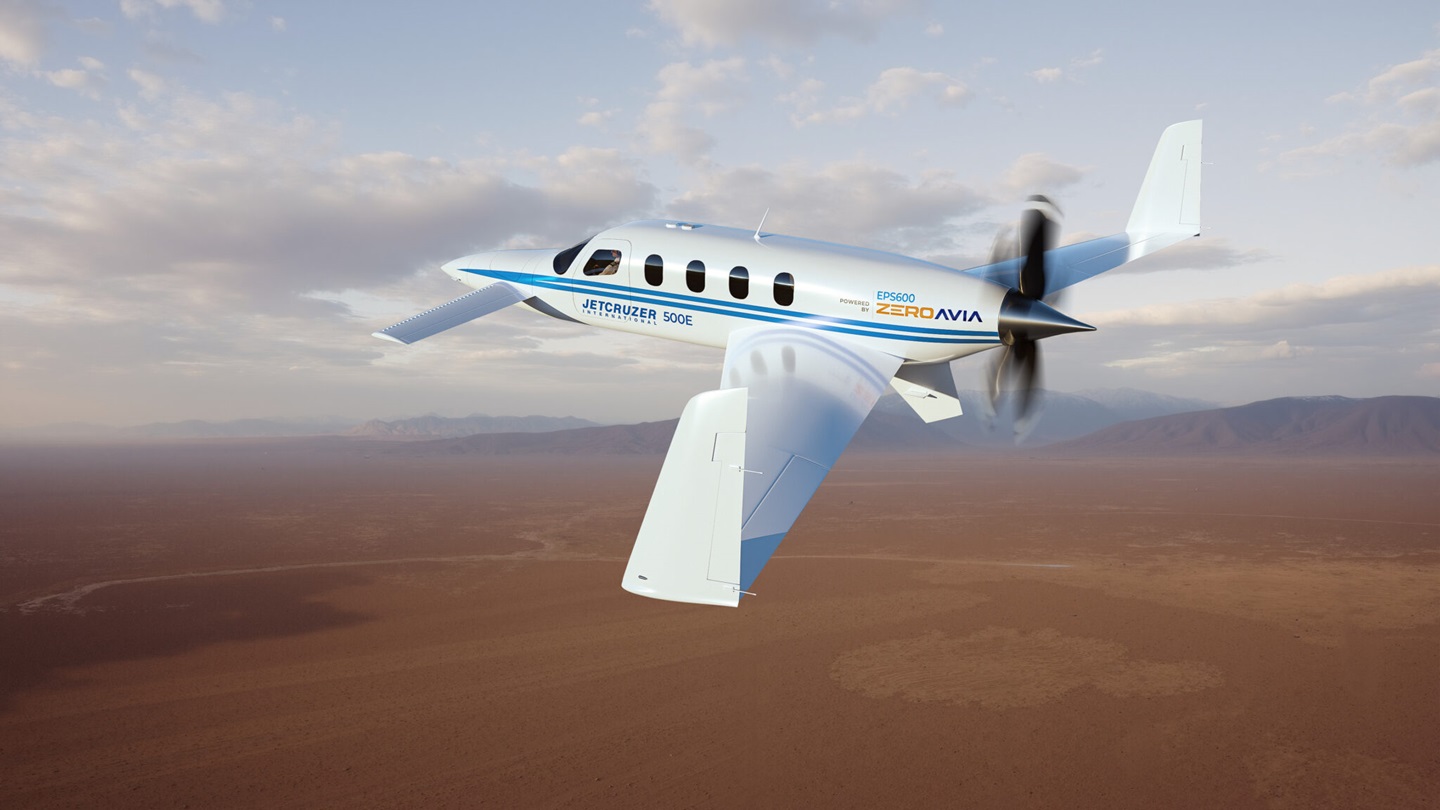 ZeroAvia to Deliver Electric Propulsion System for Jetcruzer 500E Hydrogen-Electric Aircraft