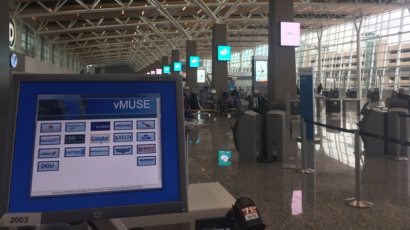 Rockwell Collins common use technology is helping passengers at YYC Calgary Airport’s new International terminal.